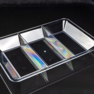 3-Section serving square tray