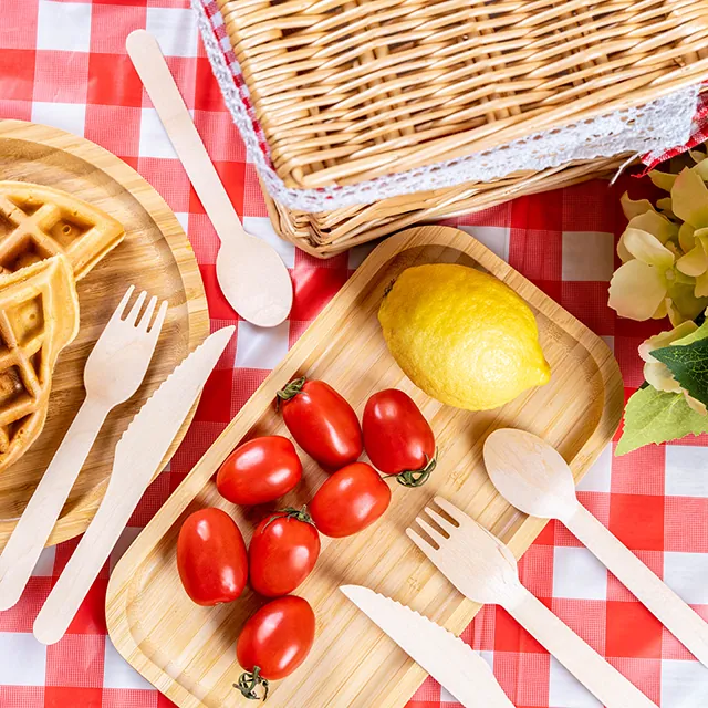 Biodegradable tableware for camping