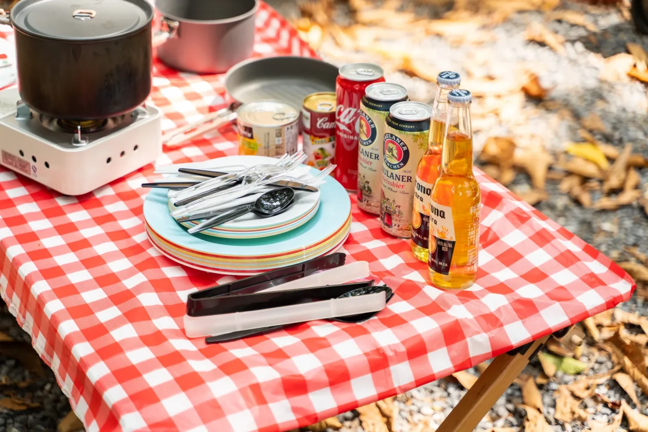 Biodegradable tableware for picnic use