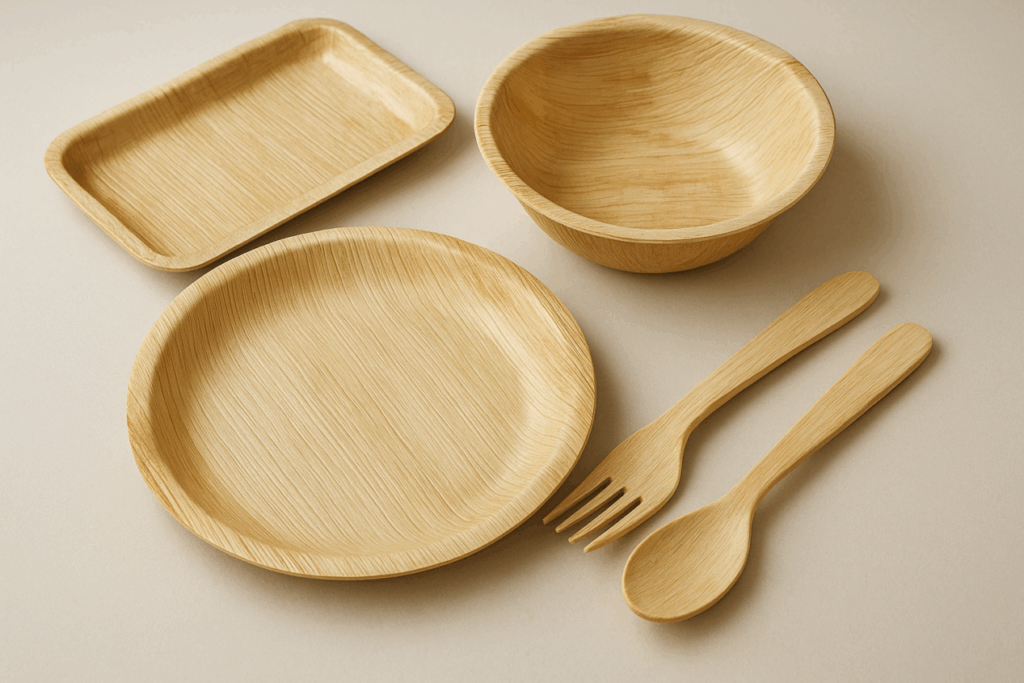 Palm leaves tableware